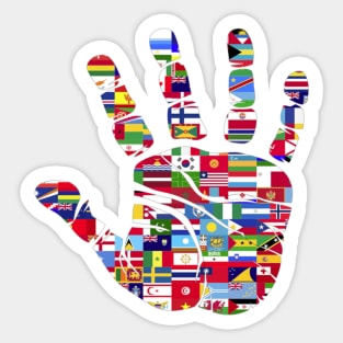 ALL FLAGS TOGETHER Sticker